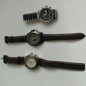 3 Men's Timex Wristwatches